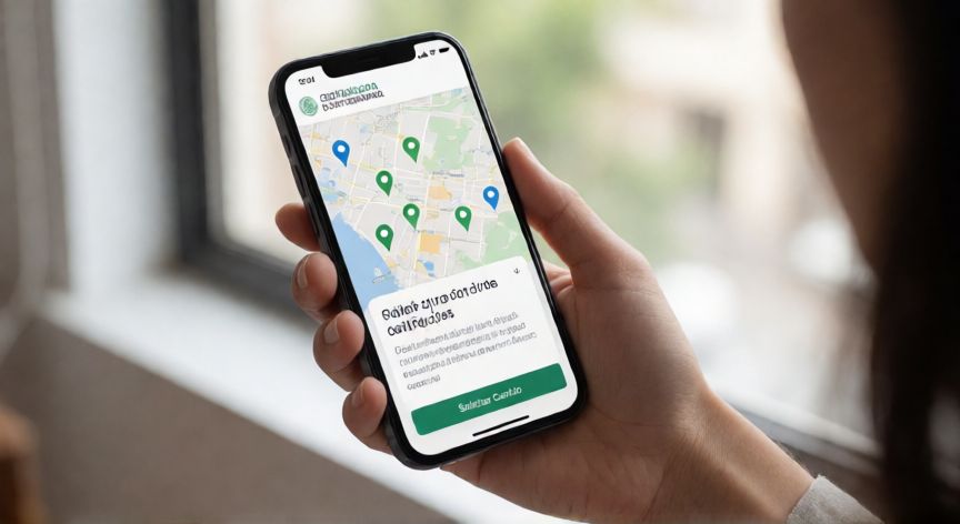 como cambiar el hospital de referencia, Persona solicitando el cambio de centro de salud mediante la aplicación móvil