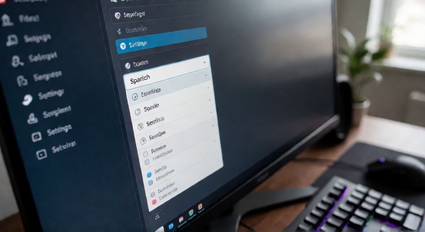 Configuración de idioma en Steam para cambiar el lenguaje de Battlefield 6