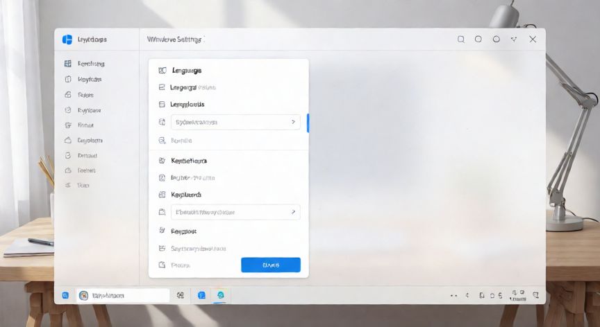 como cambiar el idioma del teclado, Pantalla de configuración de idioma y teclado en Windows