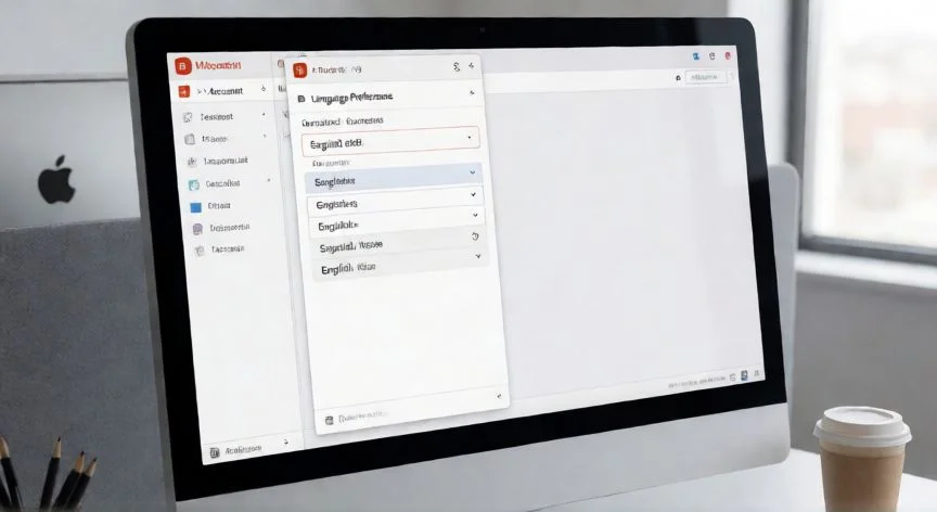 como cambiar el idioma en powerpoint, Ventana de opciones de idioma de PowerPoint en un escritorio moderno
