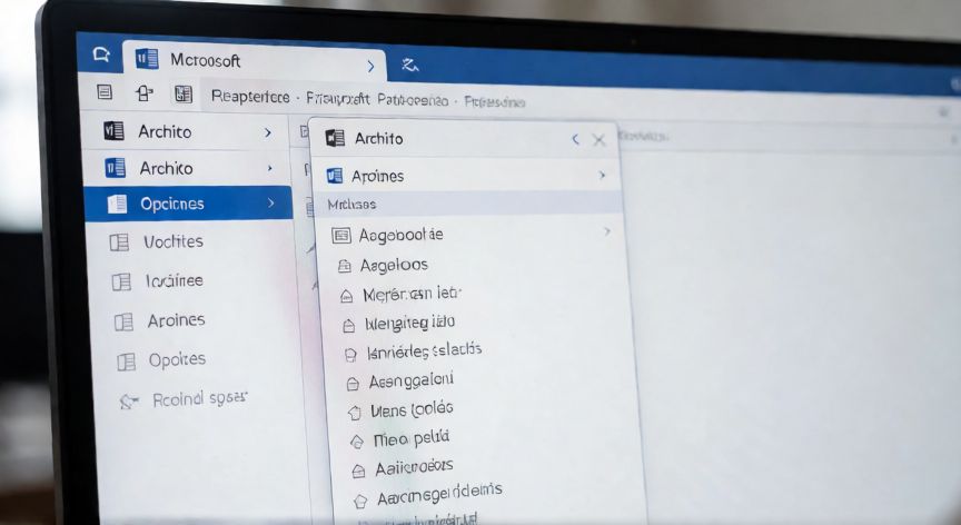 Pantalla de Word mostrando cómo acceder a las opciones de idioma