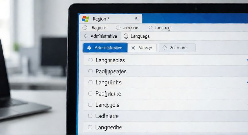 Ventana de configuración regional e idioma en Windows 7 mostrando la lista de lenguajes