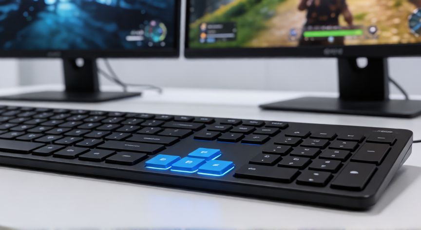 como cambiar el juego de una pantalla a otra, Teclado con teclas Windows y F4 destacadas para mover ventanas