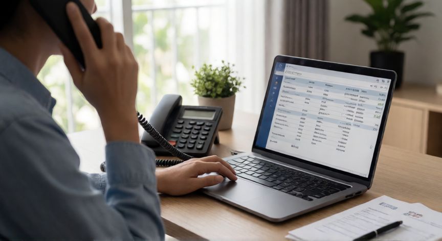 como cambiar el limite de la tarjeta santander, Cliente contactando por teléfono con el banco para cambiar límite