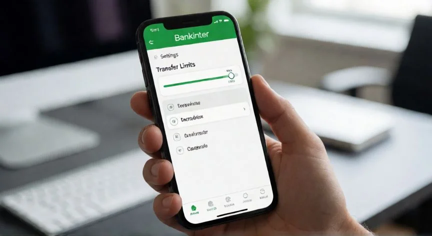 Ajustando el límite de transferencia en la aplicación móvil de Bankinter