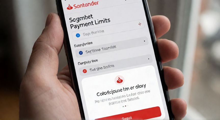 como cambiar el limite de transferencia en santander, Validación de cambio de límites en la aplicación móvil Santander Connect