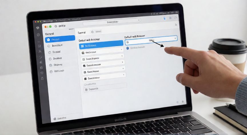 como cambiar el navegador predeterminado, Configuración de navegador predeterminado en macOS