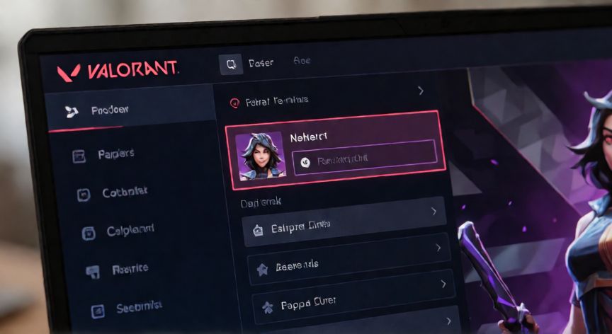 como cambiar el nombre de valorant, Interfaz de Valoralt mostrando la edición del nombre de usuario