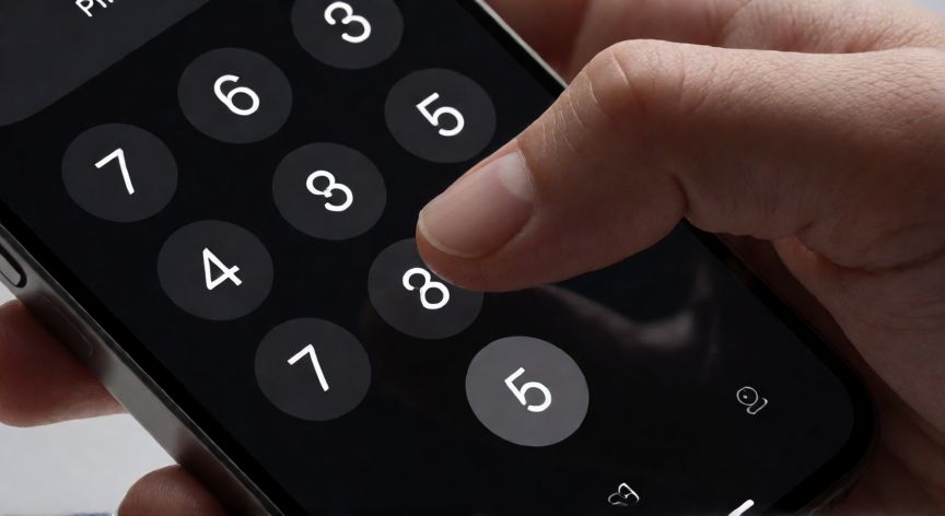 Ingresando un nuevo código PIN en la pantalla de un teléfono Xiaomi