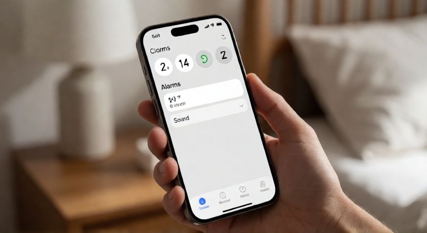 Pantalla de iPhone mostrando la configuración de sonido en la app Reloj