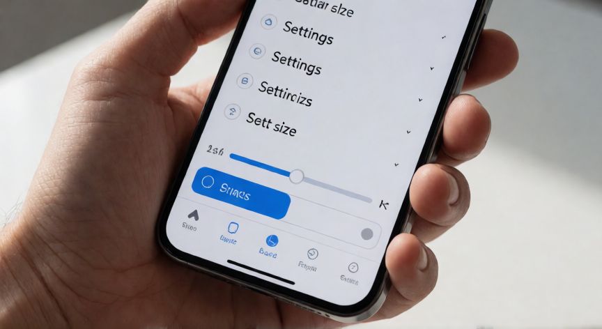 Ajustando el tamaño de la letra en un móvil Android desde los ajustes
