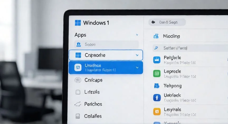 Pantalla de configuración de Windows mostrando la desinstalación de una app
