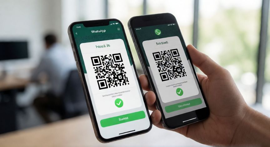 como cambiar el whatsapp de un movil a otro, Transferencia directa de datos entre dos móviles usando código QR