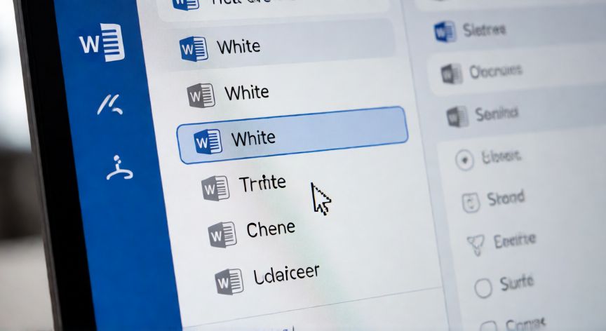 como cambiar el word de negro a blanco, Cursor seleccionando la opción de tema blanco en las opciones de configuración de Office