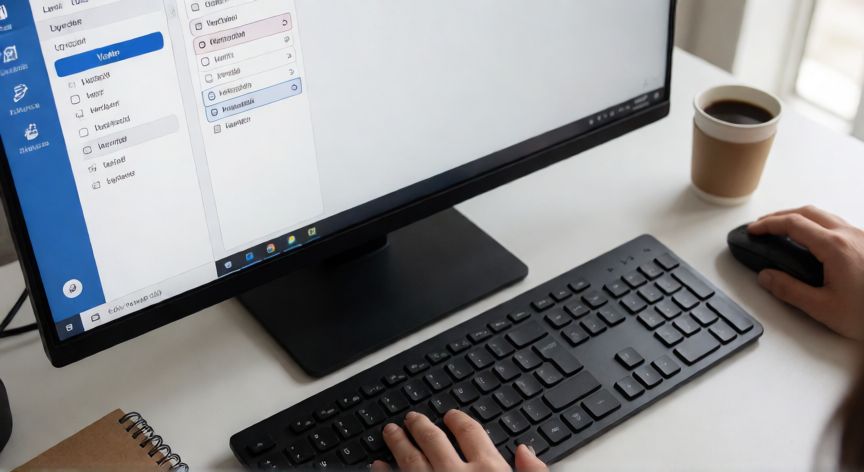 como cambiar en word la orientacion de una sola pagina, Manos usando Word con la pestaña Disposición abierta mostrando las opciones de orientación