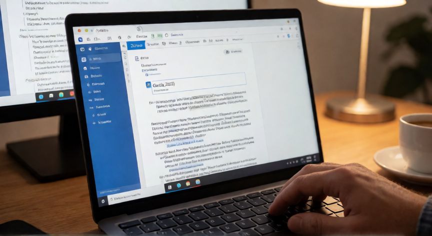 como citar en word con zotero, Pantalla de Word con la pestaña Zotero visible y una cita insertada en el documento