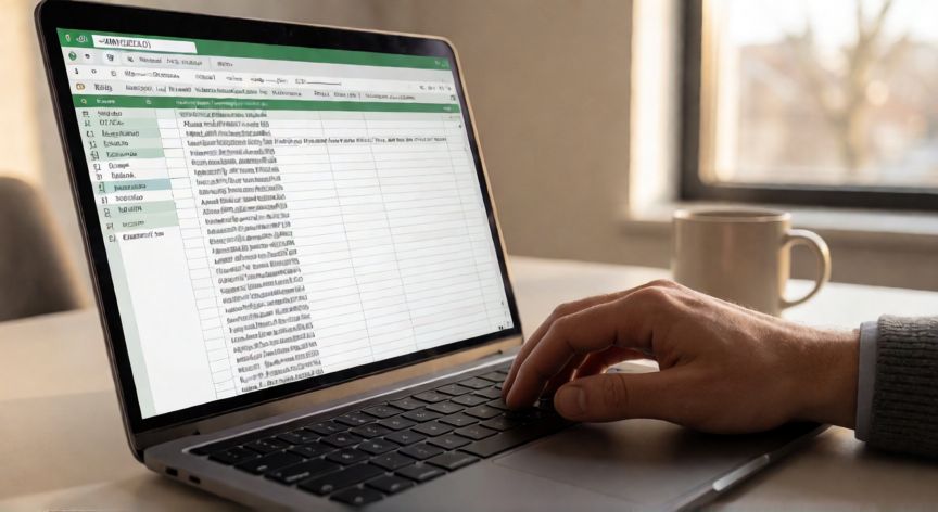 como convertir en excel minusculas a mayusculas, Pantalla de Excel mostrando la función MAYUSC para convertir texto a mayúsculas