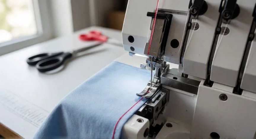 Cómo coser con un overlock de 2 hilos: guía completa paso a paso