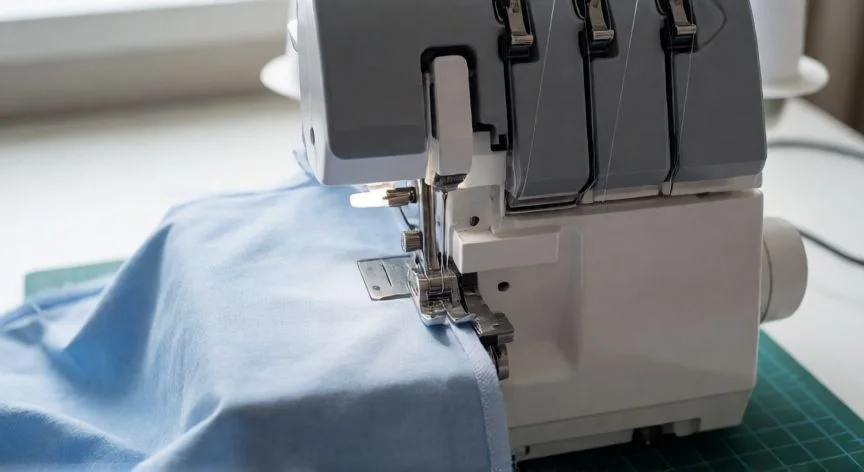 Cómo coser con una overlock de 3 hilos: guía completa paso a paso