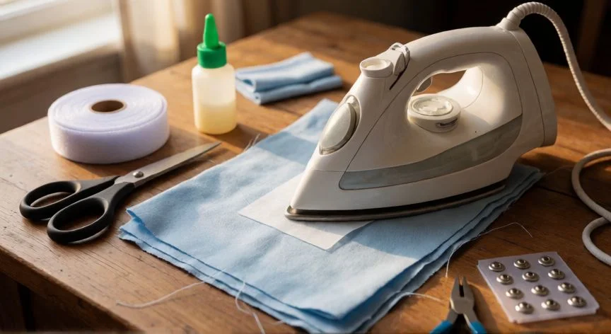 Cómo coser sin hilo ni aguja: alternativas prácticas para unir tela