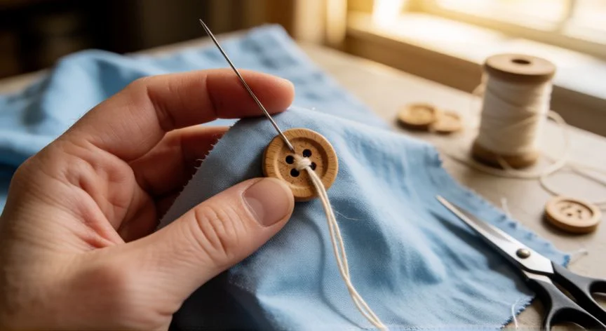 Cómo coser un botón: guía completa paso a paso