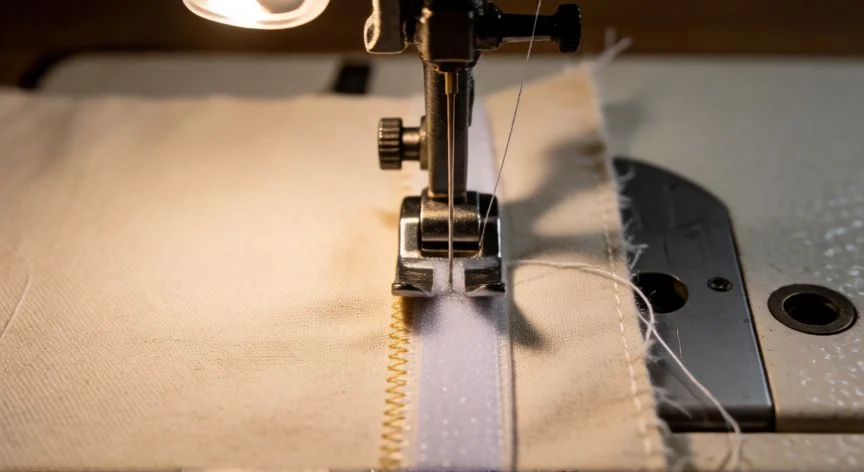 Cómo coser Velcro adhesivo a máquina de coser paso a paso