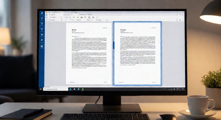 como duplicar en word una hoja, Vista de impresión de Word mostrando una página duplicada seleccionada