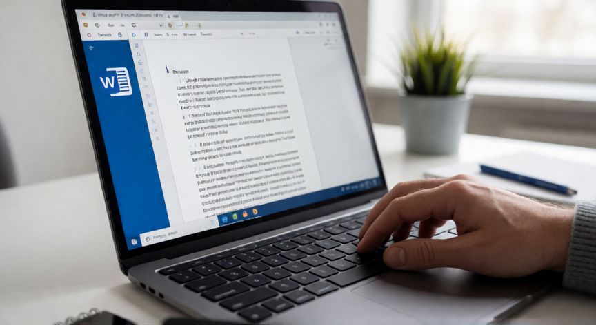 como eliminar en word paginas, Pantalla de Word mostrando caracteres ocultos para identificar saltos de página