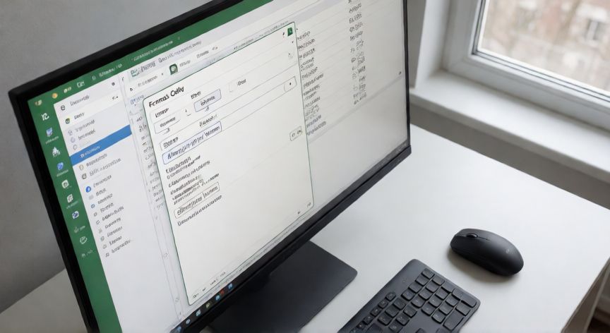como en excel poner fechas, Diálogo de formato de celdas de Excel con la pestaña Fecha y un código de formato personalizado seleccionado