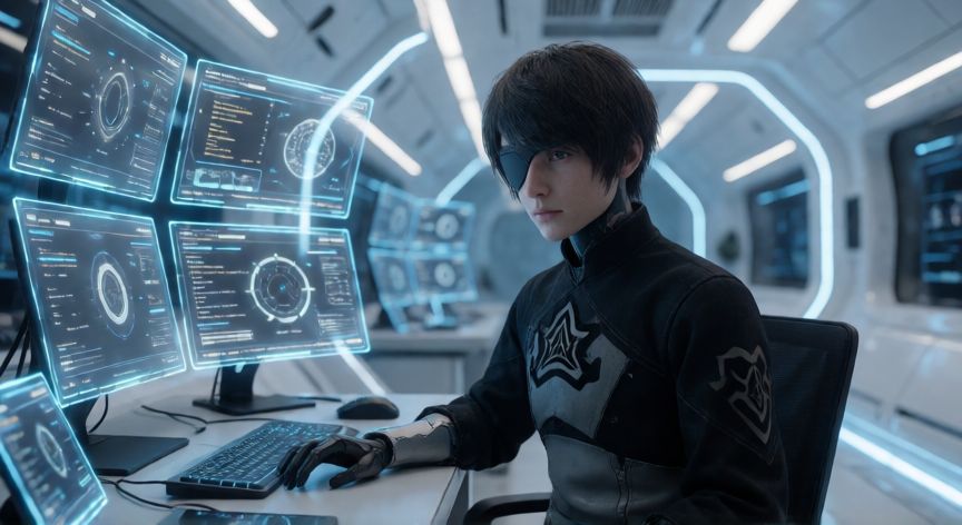 como encontrar a 9s nier automata, Androide tipo 9S en el laboratorio de la Fábrica en NieR: Automata