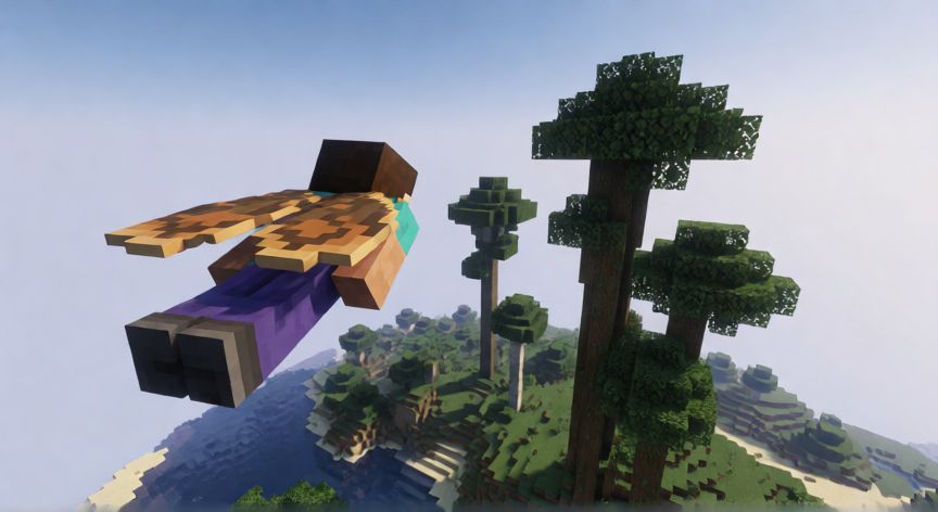 como encontrar bastiones en minecraft, Exploración aérea de bastiones en Minecraft
