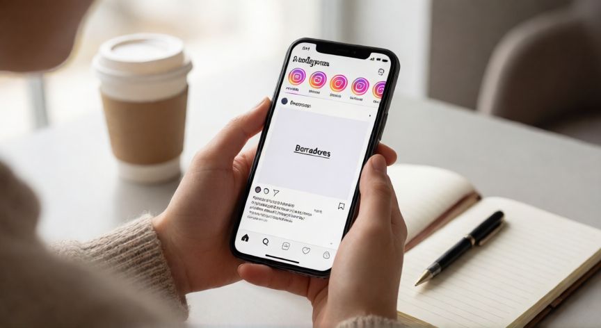 como encontrar borradores en instagram, Teléfono mostrando la sección de borradores en Instagram