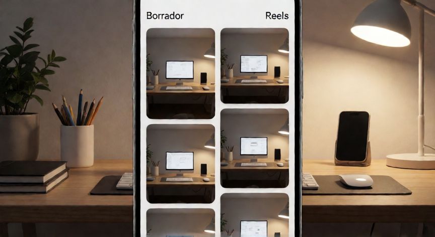 como encontrar borradores en instagram, Galería del teléfono con miniaturas de borradores de Instagram