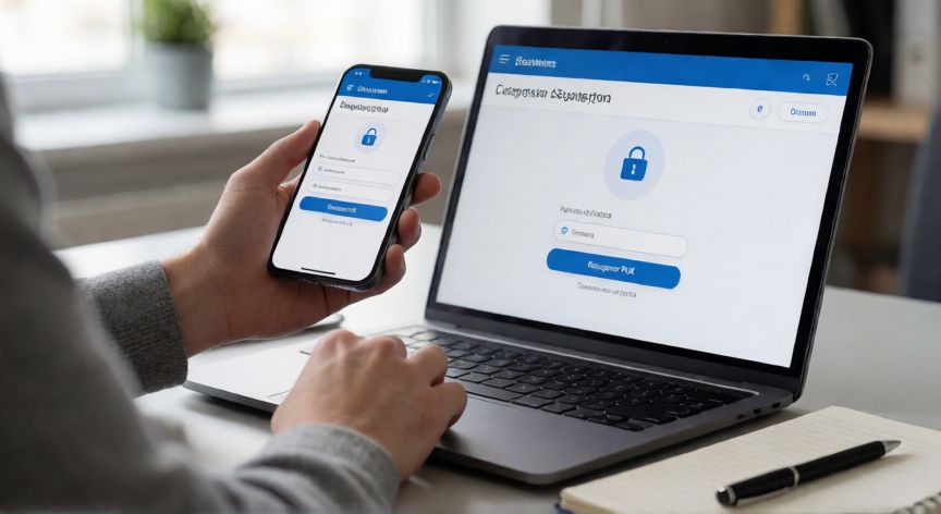 como encontrar el puk del movil, Persona consultando la app del operador para recuperar el código PUK