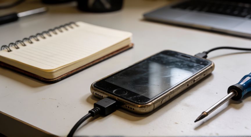 como encontrar juegos eliminados de play store, Teléfono antiguo con cable USB para recuperar un archivo APK