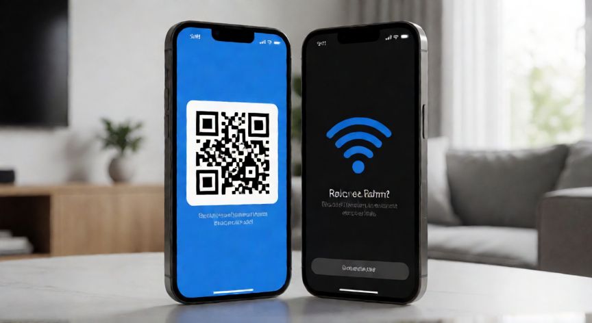 como encontrar qr de wifi en iphone, Compartir el código QR de WiFi entre dos iPhones
