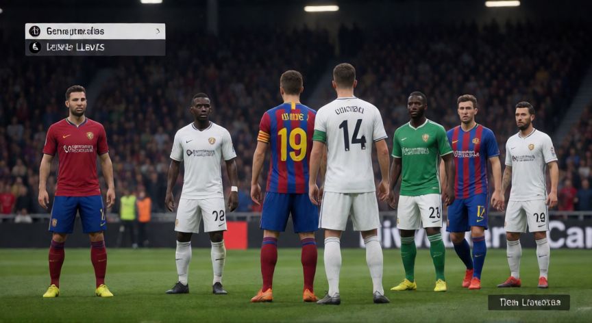 como encontrar regens fc 26, Pantalla de un partido de fútbol en FC 26 con indicios de regens