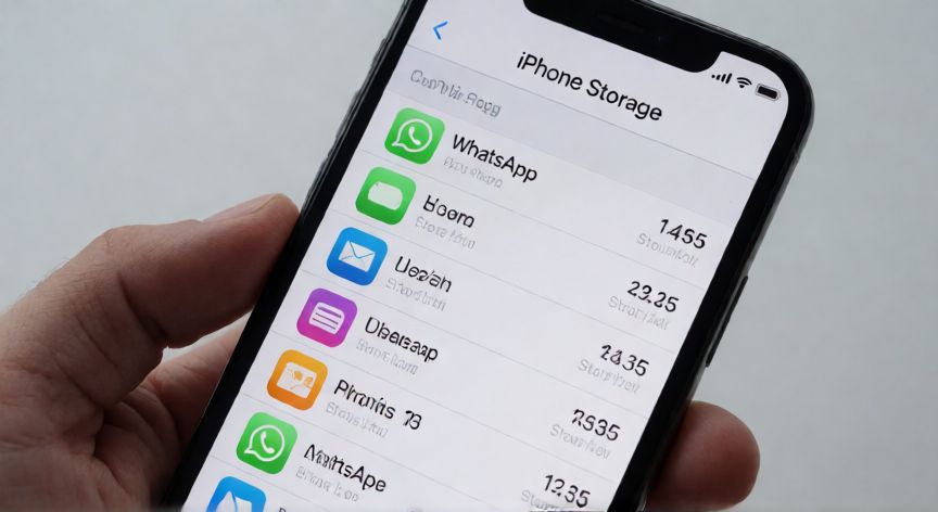 como encontrar whatsapp oculto en iphone, Revisando el almacenamiento del iPhone para verificar si WhatsApp sigue instalado