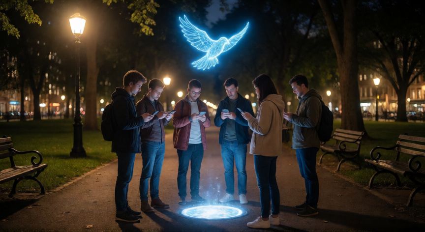 como encontrar zapdos pokemon go, Grupo de entrenadores en un parque iniciando una incursión con Zapdos en Pokémon Go