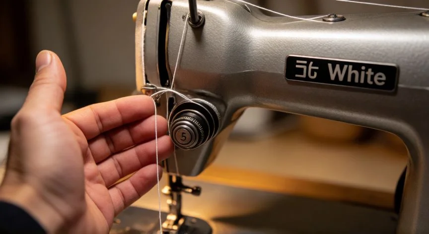 Cómo enhebrar una máquina de coser White paso a paso