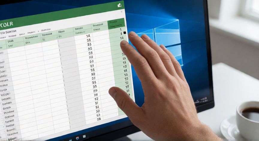 como enumerar en excel, Mano arrastrando el autollenado en Excel para crear una secuencia numérica