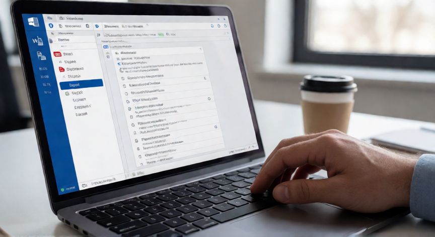 como guardar en word a pdf, Pantalla de Word mostrando el menú Archivo con la opción Exportar a PDF seleccionada