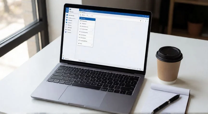 Pantalla de Word Online con el menú Archivo y la opción Guardar como visible
