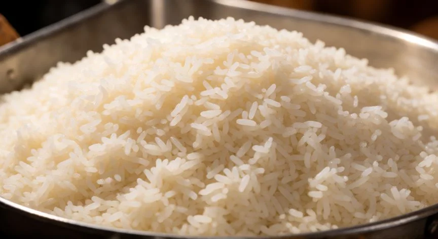como hacer 6 kilos de arroz, Arroz blanco cocido perfecto y suelto en una bandeja grande