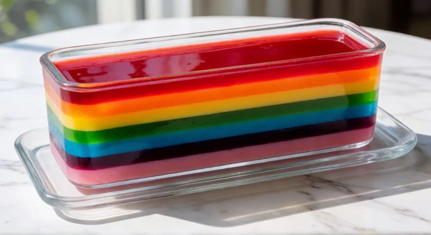 como hacer 7 mares, Molde transparente mostrando las siete capas completas de los 7 Mares