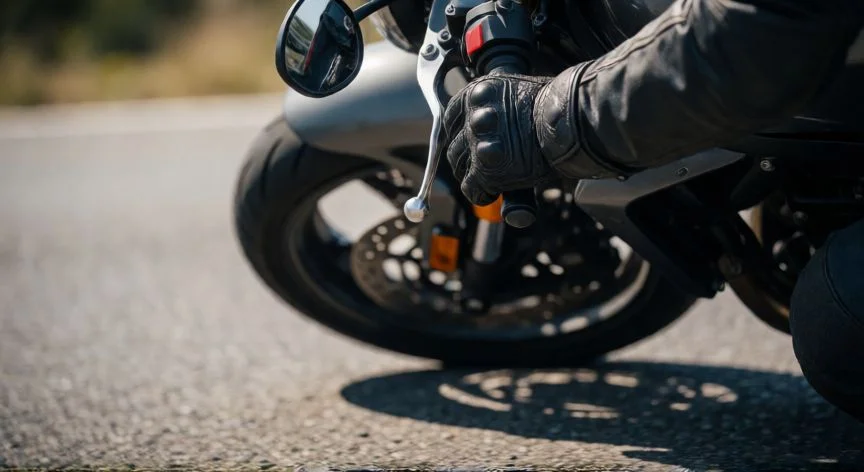 como hacer 8 en moto, Posición de cabeza y mirada del piloto hacia el siguiente cono