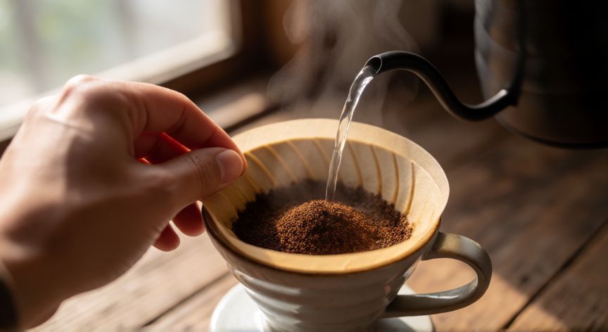 como hacer cafe americano, Preparación de café americano con método de goteo y jetera