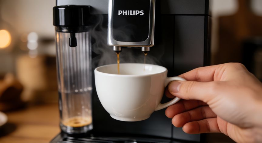 como hacer cafe en philips 2200, Preparando un espresso en una cafetera Philips Serie 2200