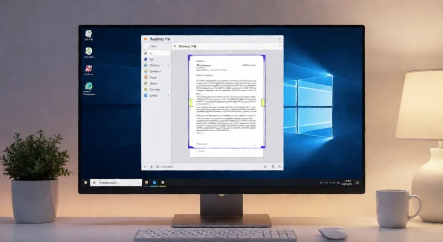 como hacer captura de pantalla en windows, Herramienta de recortes de Windows seleccionando área de captura en escritorio