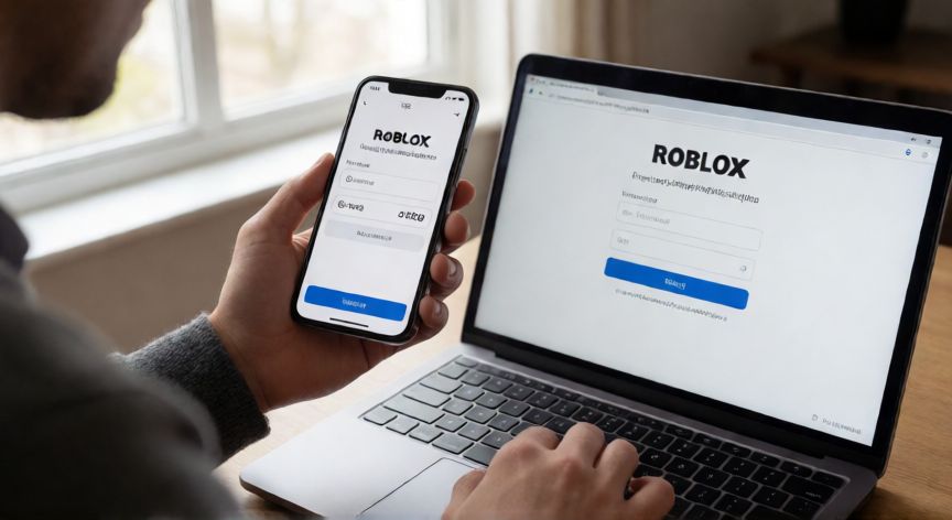como hacer de nuevo la verificación de roblox, Usuario configurando una nueva aplicación autenticadora para Roblox en su móvil